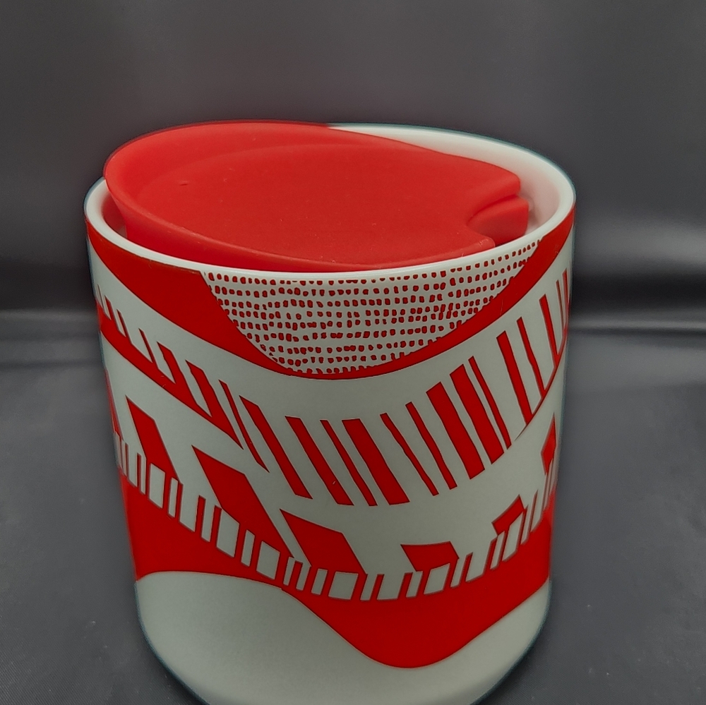 2021 Starbucks Holiday Ceramic Mug with Lid - Picture 3 of 8